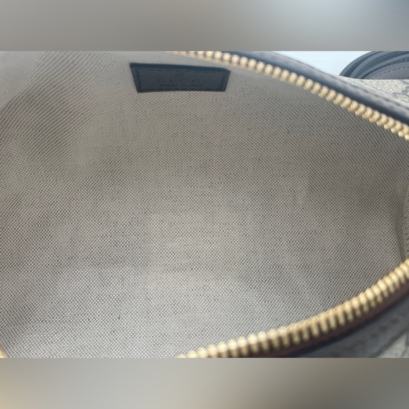 NEW!  GUCCI BARREL GG SUPREME OPHIDIA ZIP CROSSBODY SHOULDER BAG AUTHENTIC - Picture 13 of 14